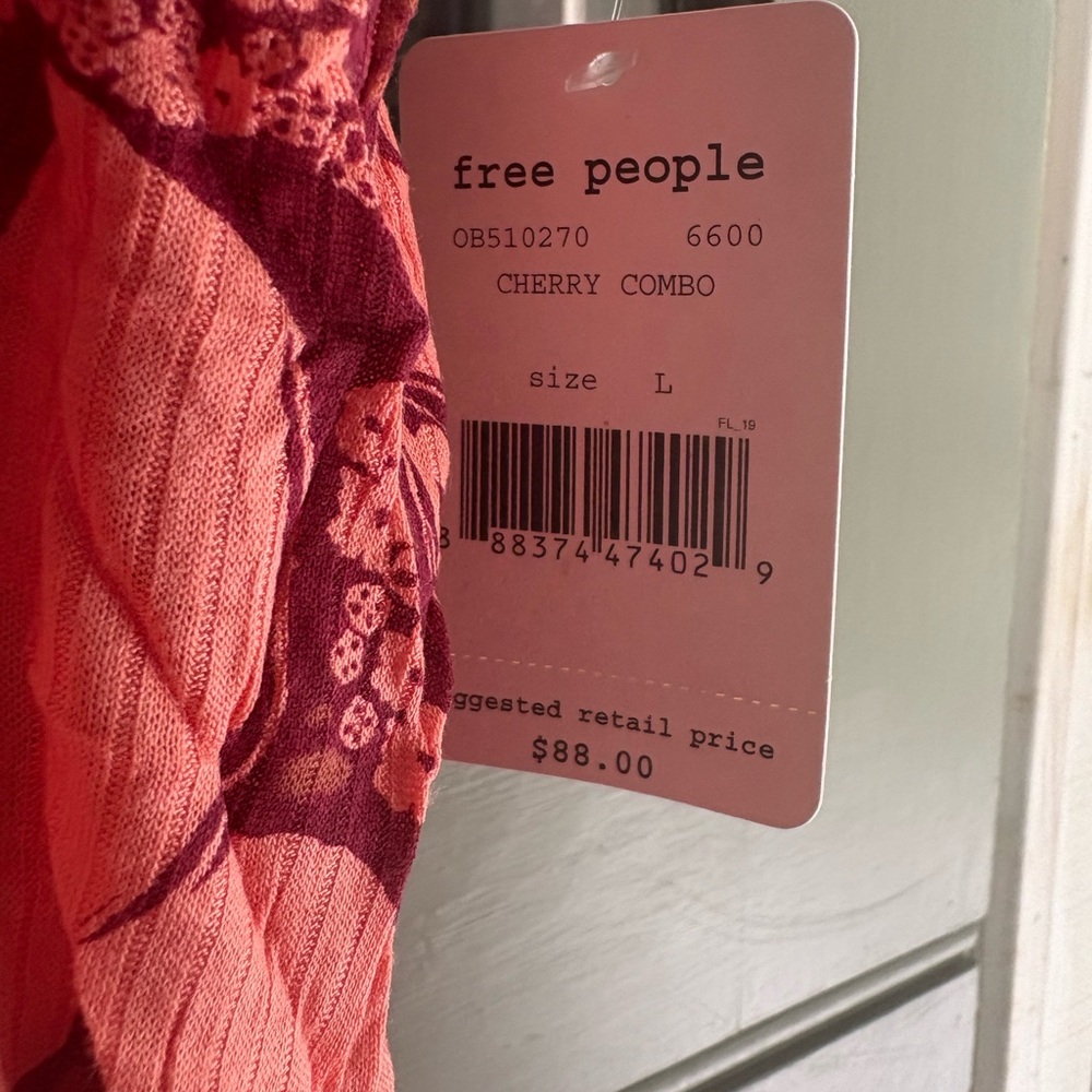 Free People Cherry Combo Sleeveless Top - Picture 4 of 4